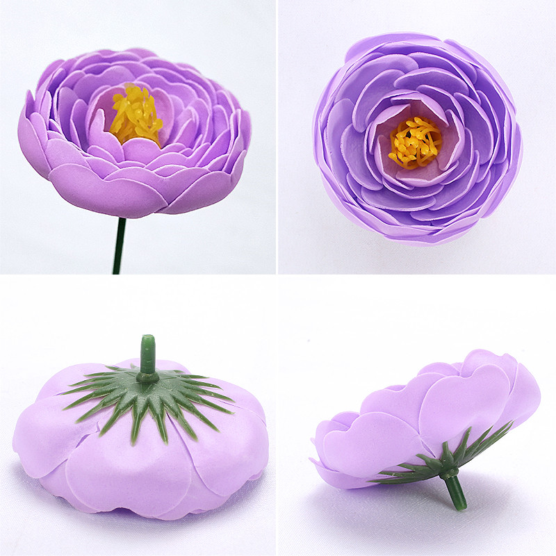 

20Pcs/Set Peonies Artificial Flowers Soap Peonies Bouquet White Pink Wedding Home Decoration Fake Peony Rose Flower, C2