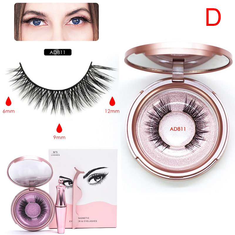 

New Waterproof Long Lasting Liquid Eyeliner & Magnetic False Eyelashes & Tweezer Set Eyelash Extension arrival Eyelash