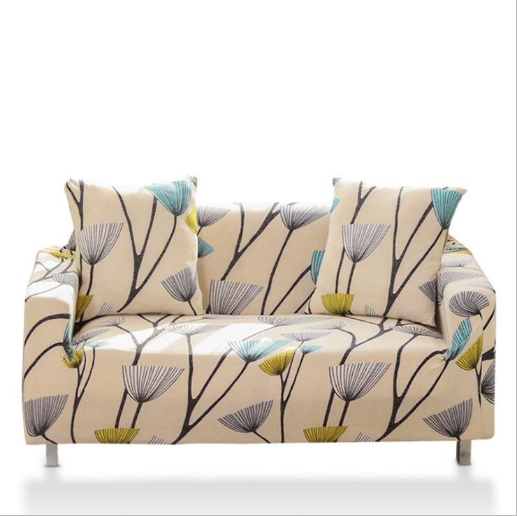 1-4 Seats Sofa Cushion Cover Slipcovers Stretchy Dustproof Polyester Waterproof