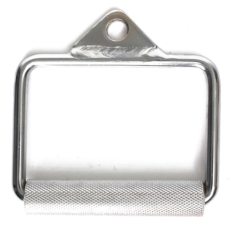 

Gym Single Stirrup Crossover Bar Cable Attachment Home Gym Workout Handle Silver