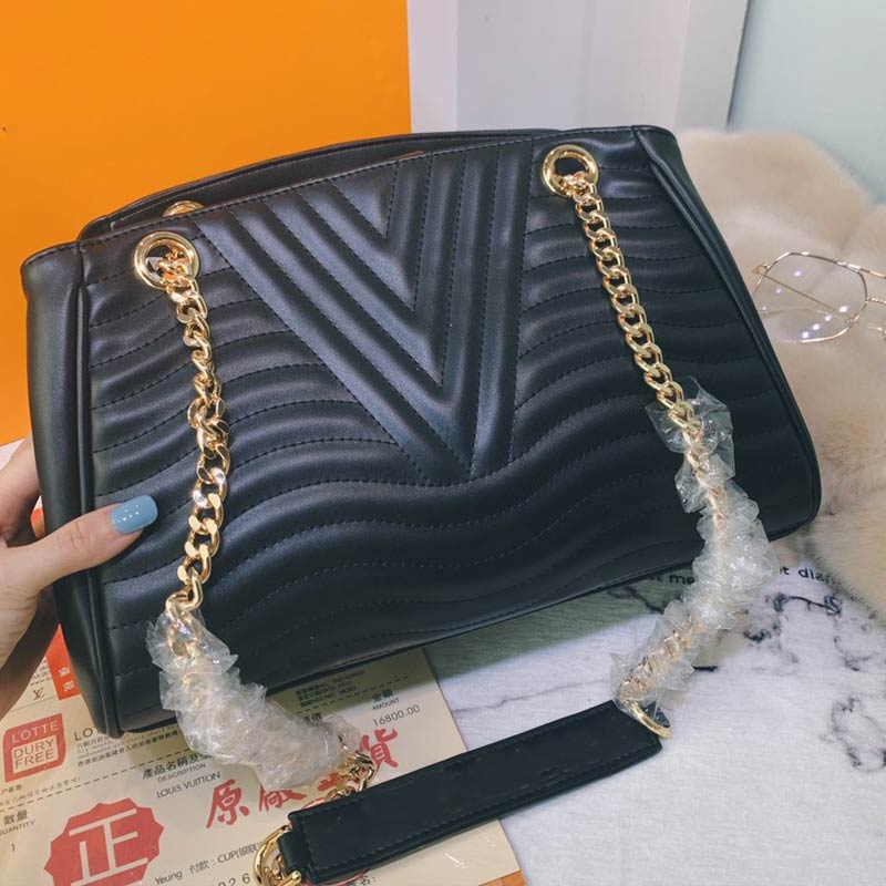 

multi pochette hand bags women shoulder bag coin purse embroidery style L metal genuine leather handbag chain quilted bags high quality, Red