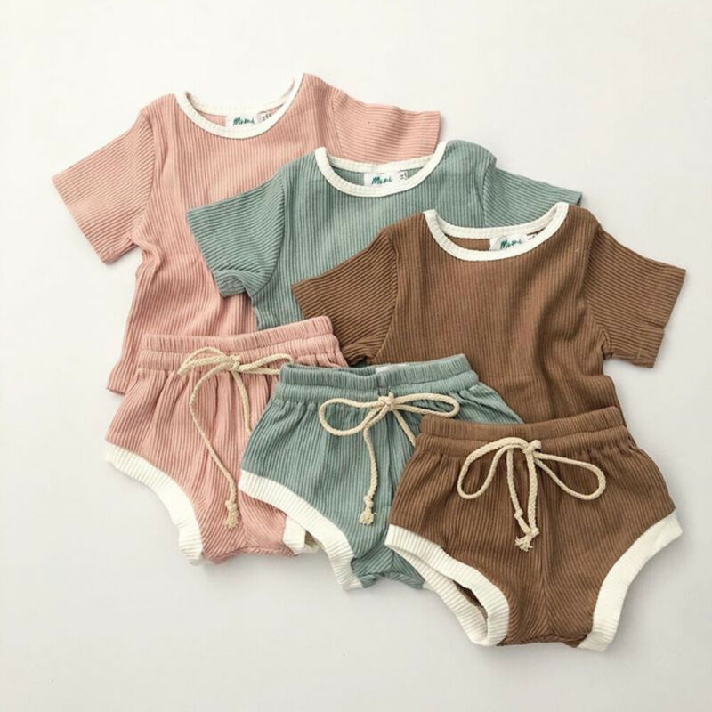 

Baby Girls Boys Clothes Cotton Tops Shorts Pants 2Pcs Outfits Infant 12M 24M Casual Wear 1 2 year Newborn Baby Short Sleeve Suit, Set 2