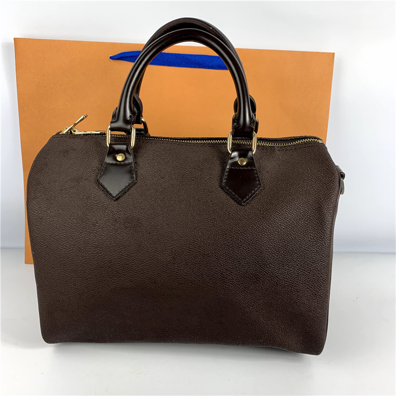 

High quality Handbags Purses Fashion women bag Shoulder Bags lady Totes handbag With long Shoulder Strap dustbag gift bag bag Receipt Lock, N41367 white grid 30cm