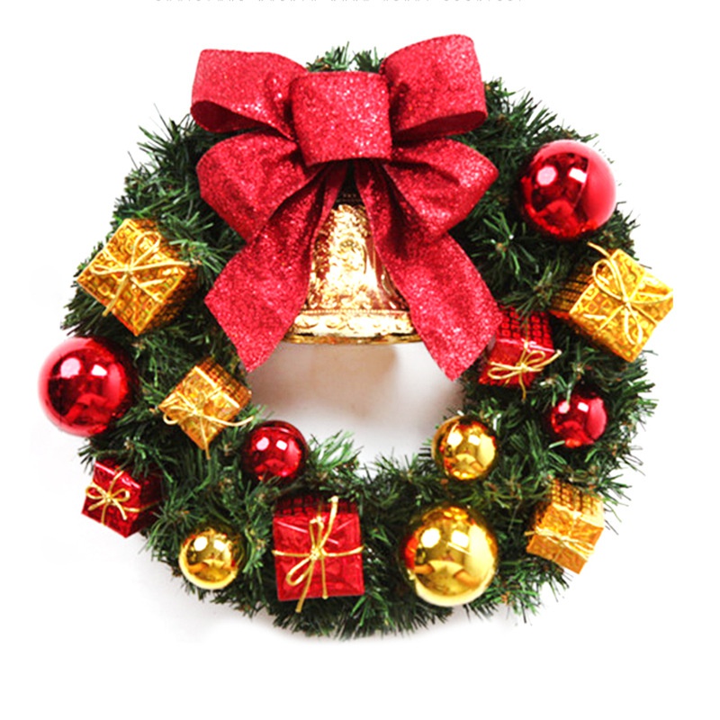 

30cm Christmas Wreath Artificial Rattan Garland Wedding Christmas Tree Decor DIY Hanging Weaved Garlands Craft Hanging Wreath 1