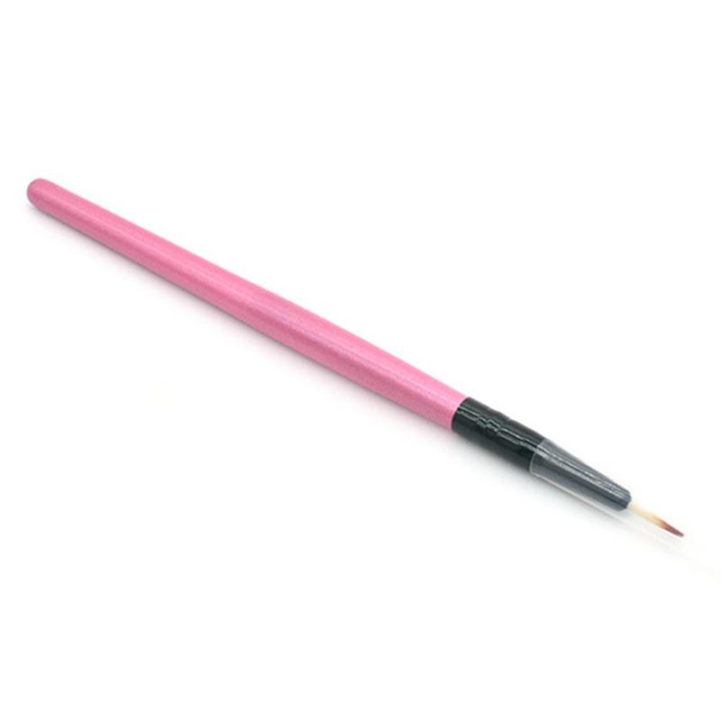 

Black White Fine Artificial fiber Eyeliner Brush Makeup Eye Liner Brush with Wooden handle, No3