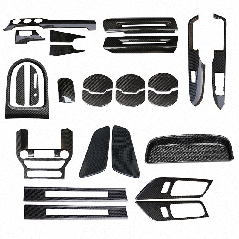 

QHCP Car Styling Carbon Fiber Interior Decoration Car Accessories For Mustang 2015 6m0P#