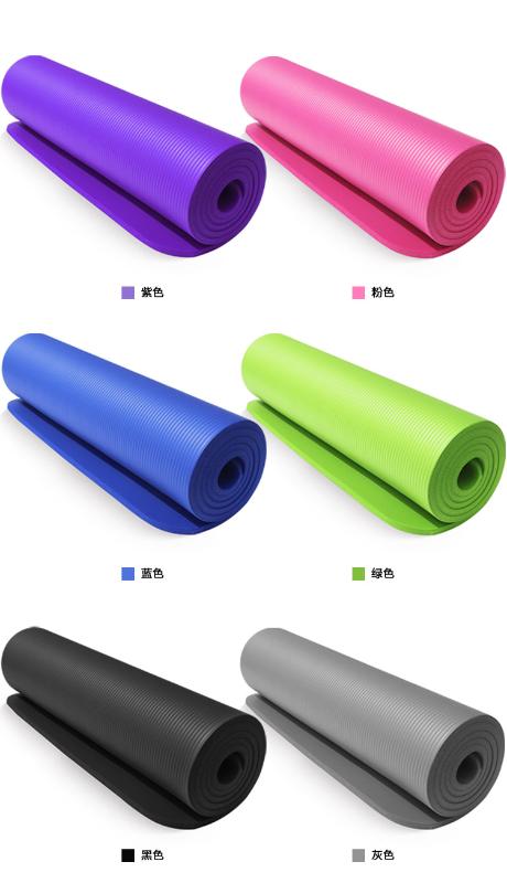 

10mm Yoga Mat Exercise Pad Thick Non Slip Folding Gym Fitness Mat Pilates Outdoor Indoor Training Gym Exercise Fitness Carpet, Blue