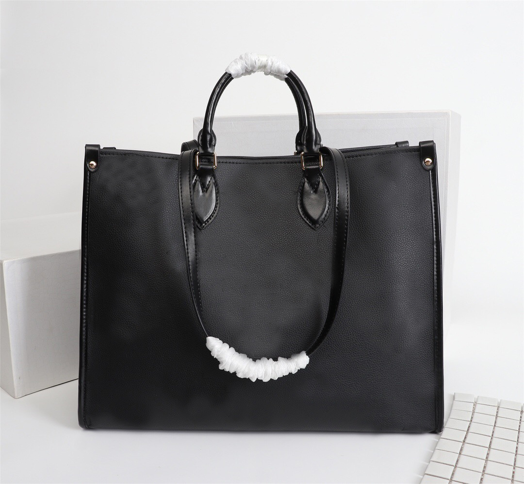 

New Shopping Bag Full leather embossing tote High Quality Tote Bag Handbag women bags Shoulder Bag, Box