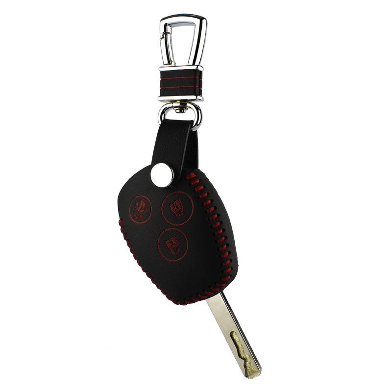 

luckeasy for benz smart fortwo 453 forfour 2015 2016 2017 cabrio elertric drive Car Key bag/case wallet holder key2s, Black