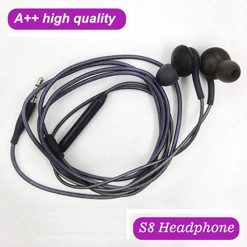 

Good Quality S8 Headset Genuine Black In-Ear Headphones EO-IG955BSEGWW Earphones Handsfree For Samsung Galaxy & Plus OEM Earbuds, Titanium grey
