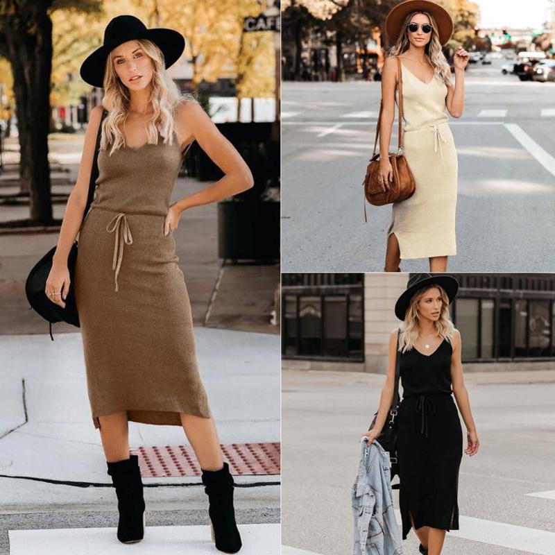 

summer dresses casual bodycon dress summer maxi dress women elegant 2020 fashion clothes womens dresses new arrival, Black