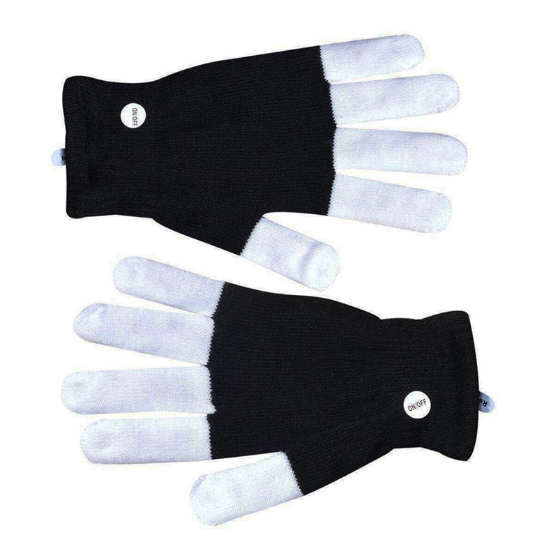 

LED Glow Kid Gloves Flash Cycling Gloves Halloween Christmas Party Light Up Glove Luminous Finger Glove Christmas Gift For Child