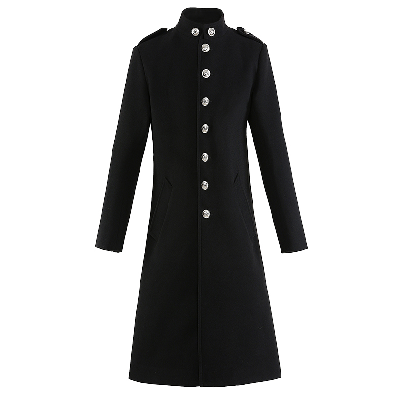 

Winter Men Coats Woolen Solid Long Sleeve Jackets Men Overcoats Streetwear Fashion Long Trench Outerwear 2020 4XL, Y139