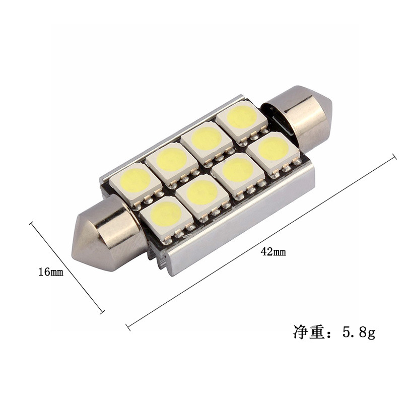 

1 PC Vehicle license plate lamp Ceiling lamp Reading LED white light High power Signal for Car accessories 31mm 36 39