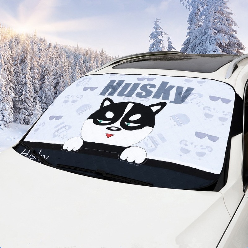 

Hot Car Front Windshield Dual-purpose Cover Protector Winter Prevent Snow Ice Dust Frost Freezing Sunshade Summer Sun Visor
