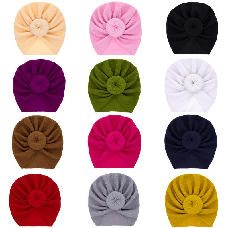 

6Pcs/Set 2020 New Baby Girl Hat With Bow Knot Infant Beanie Kids Elastic Hats Hair Bands Baby Stuff Wholesale Hair Accessories, 5(6pcs)