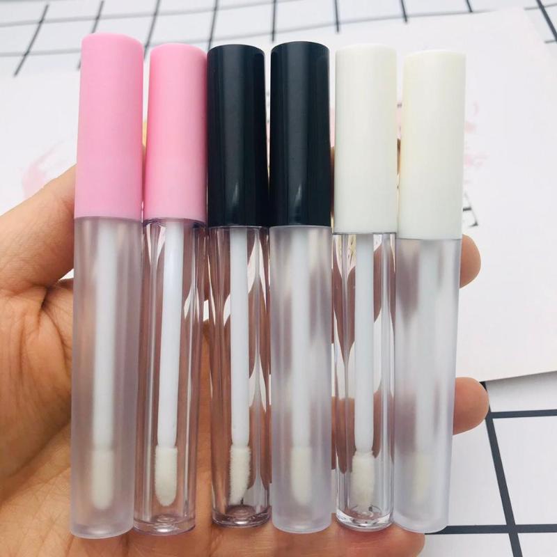 

3ml Frosted Lip gloss tubes AS Empty Lipstick tube Clear Lip cosmetic packing container