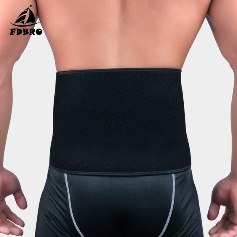 

FDBRO Waist Trimmer Belt for Men Women Body Shaper Waist Trainer Slimmer Belt Stomach Fat Wrap Sweat Band Utility, 1 pcs black