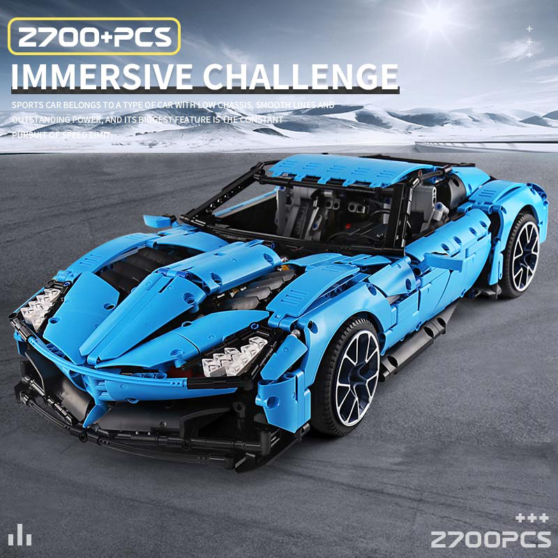 Technic Serie J906 Corvetted Grand Sport Car Building Blocks MOC-31189 Model 2700pcs Assembly Bricks Children Education Toys Christmas Birthday G-image-562525712