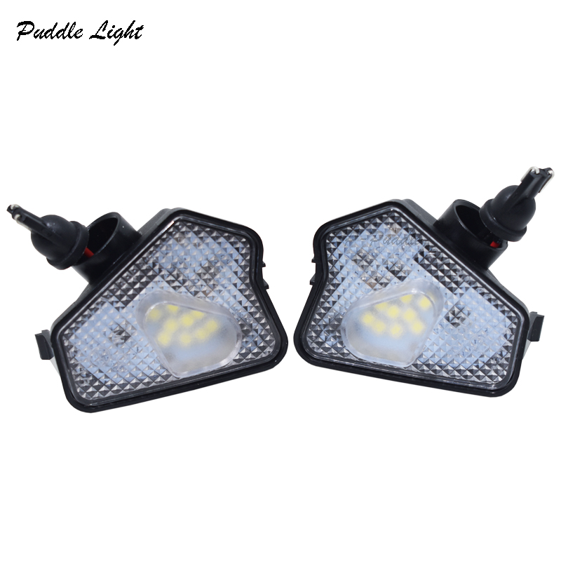 

2x 6000K Bright White LED Under Side Mirror Puddle Lights Lamp For A/B/C/E/S/CLA/CLS/GLA/GLK-Class Auto Lighting, As pic