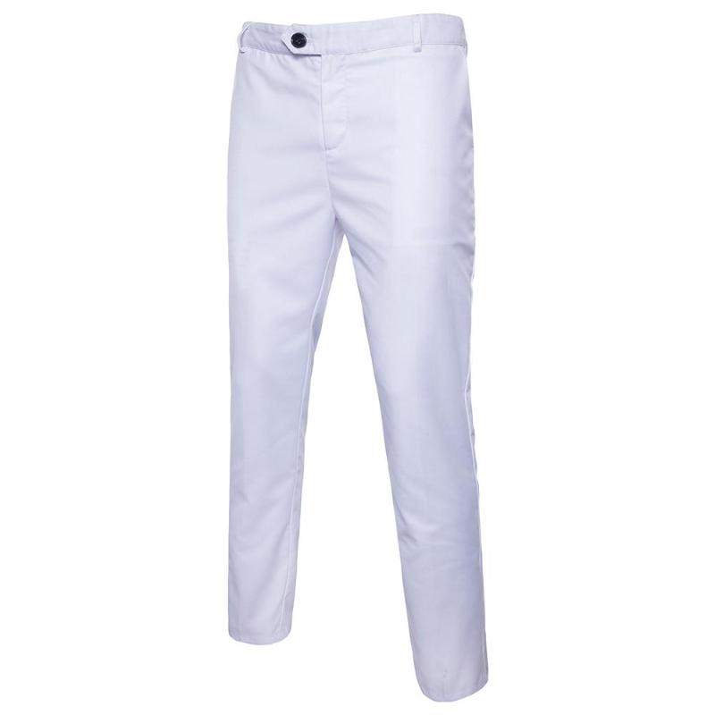 

Hot 2020 spirng summer Casual England Men' solid cotton white and black slim wild business pantalones trousers pantalon homme
