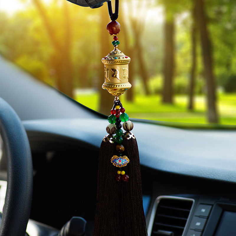 

Car pendant Car Brooches Rotating wheel Rearview mirror Pendant High-grade Ornament