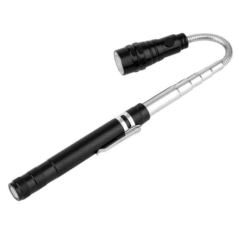 

torch with a magnet Flexible Magnetic 3 LED Pick Up Tool Long Reach Hard wearing aluminum case drop shipp