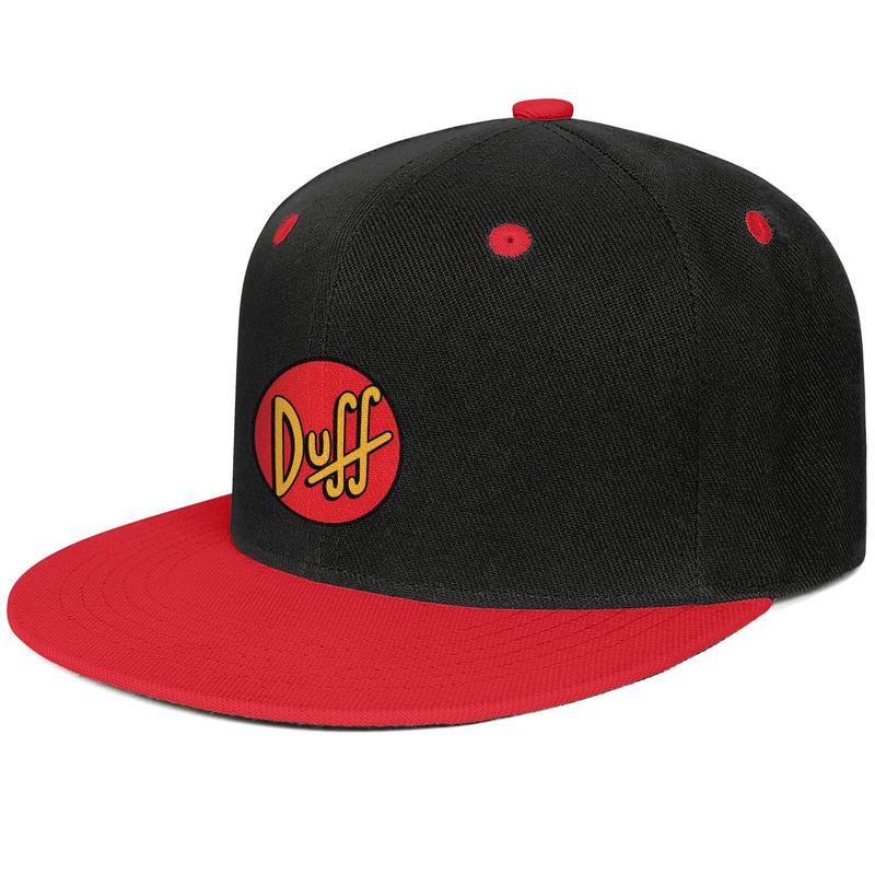 

Duff Beer Unisex Flat Brim Baseball Cap Blank Running Trucker Hats Logo logo, Blue;gray