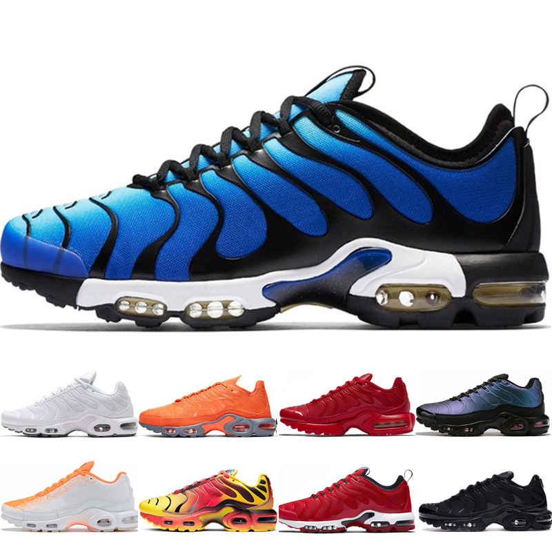 

High quality se tn plus running shoes Mens Hyper Blue Throwback Future Deluxe Frequency Pack Scream Green Triple White man walk sneakers