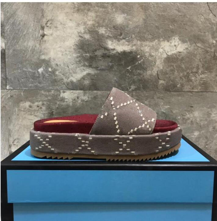 

2020 Letters Women Designer Sandals Summer Wedge High Heel Platform sandal Ladies Slide Slipper Brand Fends Flip Flop Luxury beach Shoes