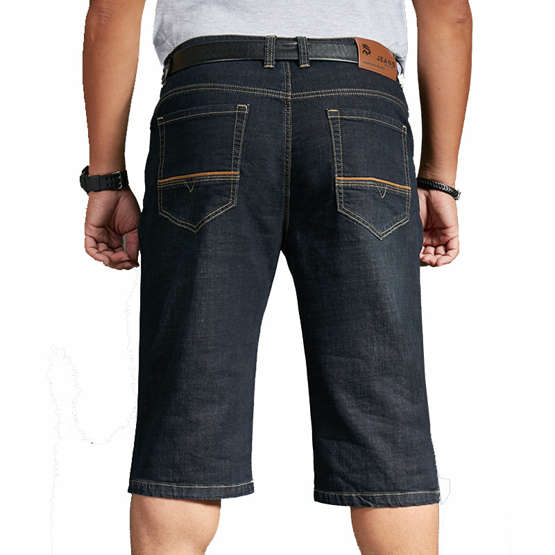 

Plus Zise 42 44 46 48 Black Short Jeans Men Summer New Big Pocket Straight Denim Shorts Male Brand Clothes 7XL Jeans, Hy904