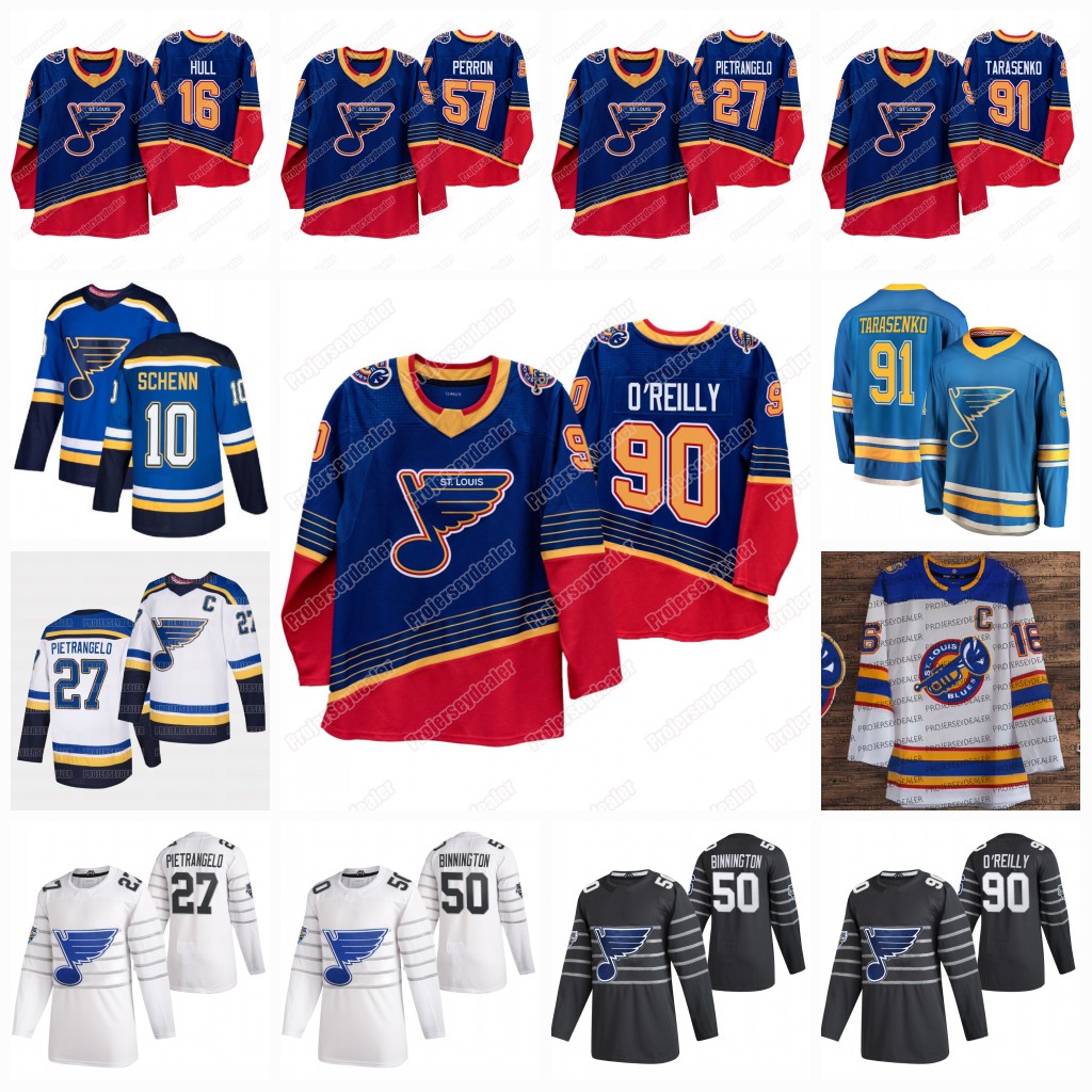 

Ryan O'Reilly St. Louis Blues 2020 Vladimir Tarasenko David Perron Binnington Torey Krug Parayko rayden Schenn Pietrangelo Schwartz Jersey, Blue 2 youth s-xl