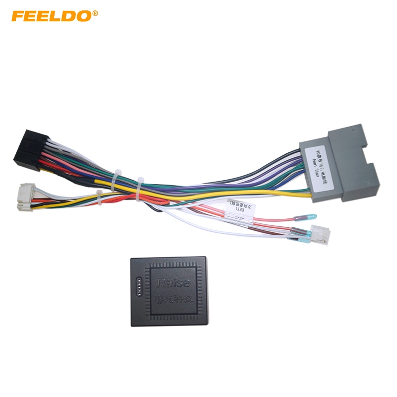 

FEELDO Car 16pin Android Wiring Harness With Canbus For Jeep Wrangler JK (2008-2018) Aftermarket Stereo Installation #6569