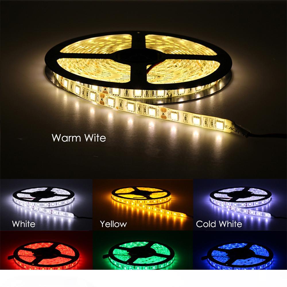 

RGB LED Strip 5m 10m 15m Waterproof Led Neon Light 2835 5050 DC12V 30Leds M Flexible Lighting Ribbon Tape Controller Adapter Set
