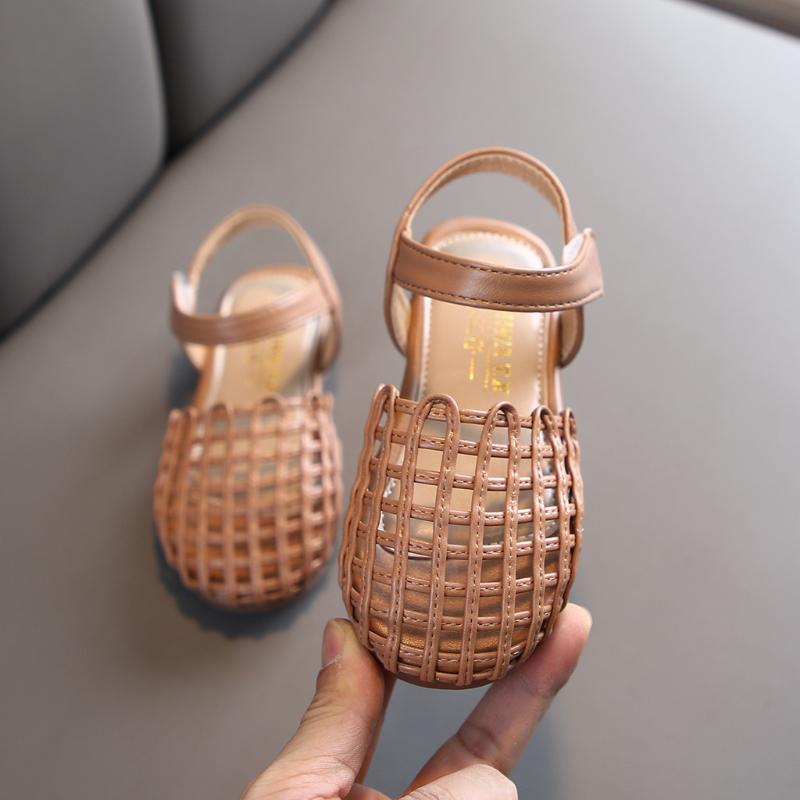 

Toddler baby girl shoes Hollow Out Infant Kids Baby Girls shoes Summer Solid Casual Roma Style Soft Sole Sneakers, Black