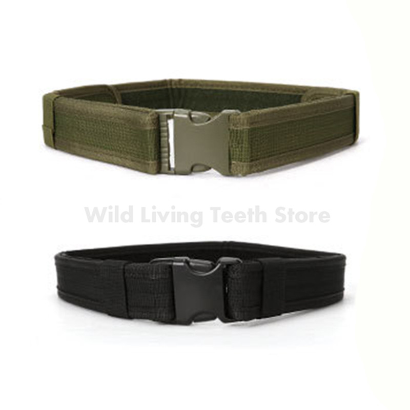 

Combat Canvas Duty Tactical Sport Belt with Plastic Buckle Army Adjustable Outdoor Loop Waistband, 1.5inch