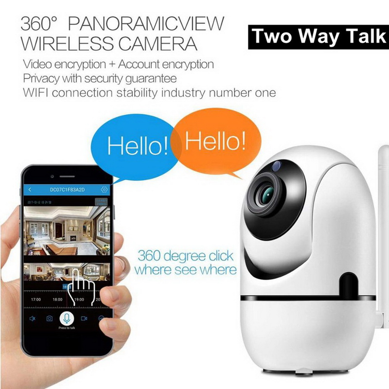 

Auto Track 1080P IP Camera P2P NAS RTSP ONVIF Surveillance Security Monitor WiFi Wireless Mini CCTV Indoor Camera YCC365