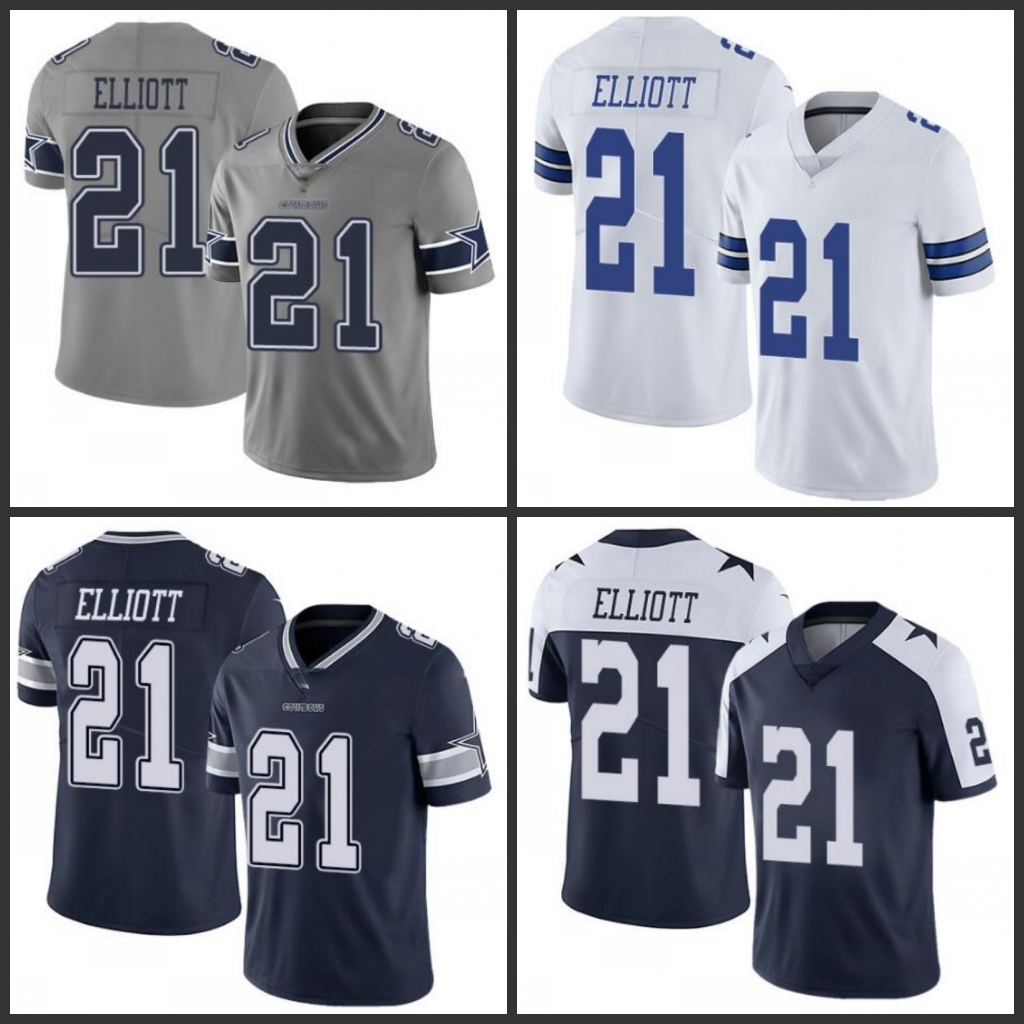 

Dallas Men Cowboys Men #21 Ezekiel Elliott Navy Blue Team Color Women Youth Stitched NFL Vapor Untouchable Limited Jersey, Black;red