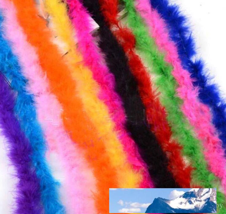 

NEW 2 meter Feather Strip Wedding Marabou Feather Boa Party Supplies Accessories Decor Event Gift, White