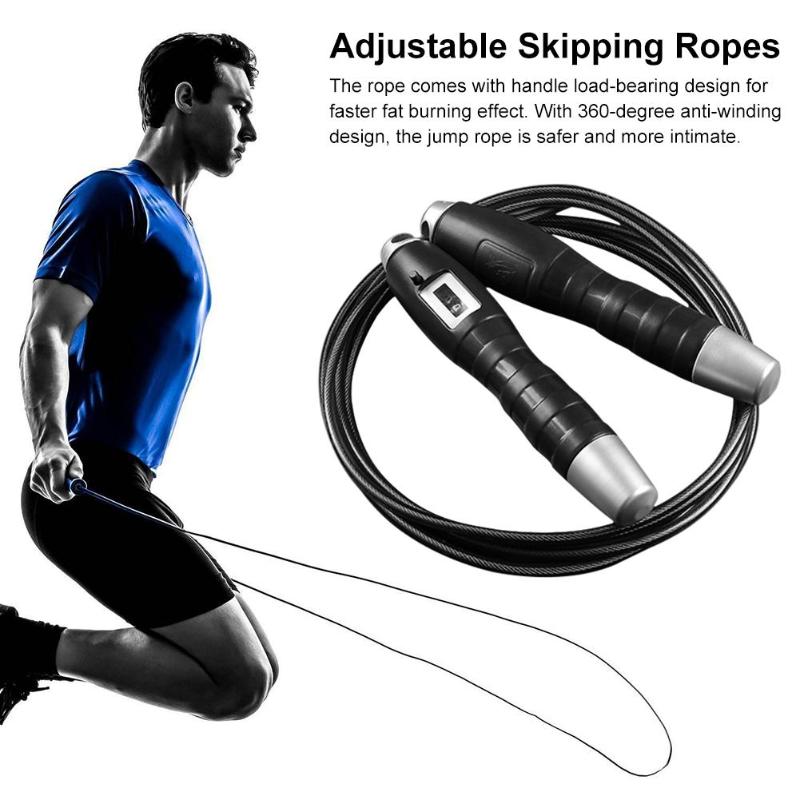 

3M Bearing Jump Rope With Counter Adjustable Fitness Skipping Rope Non-slip Training Toy Exercise Fitness Equipment For Children