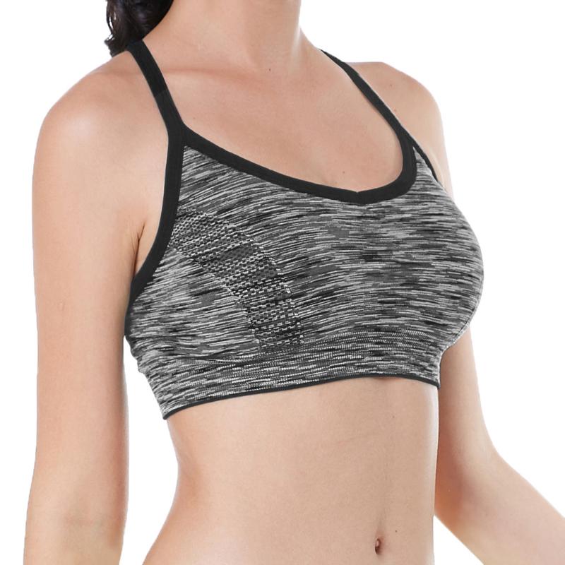 

Absorb Sweat Seamless Sports Bras, Women Wirefree Padded Yoga Bra Underwear ,Athletic Vest Gym Fitness Running Tank Tops, Bu