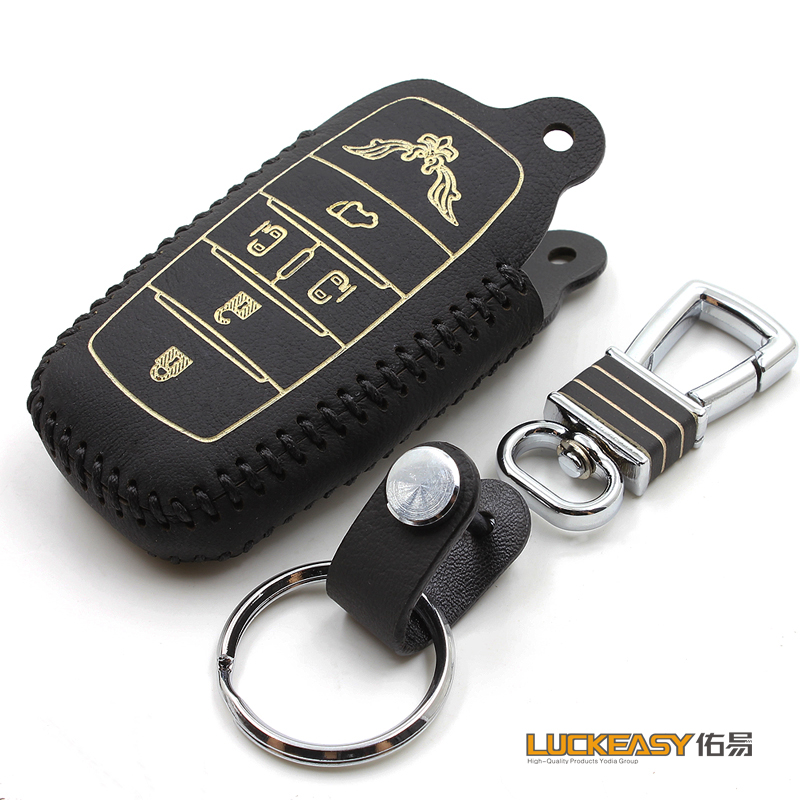 

key cover for toyota 5 button Alphard 2012 PREVIA 2012 Genuine Leather Car Key Cover wallet holder remote car key case, Black