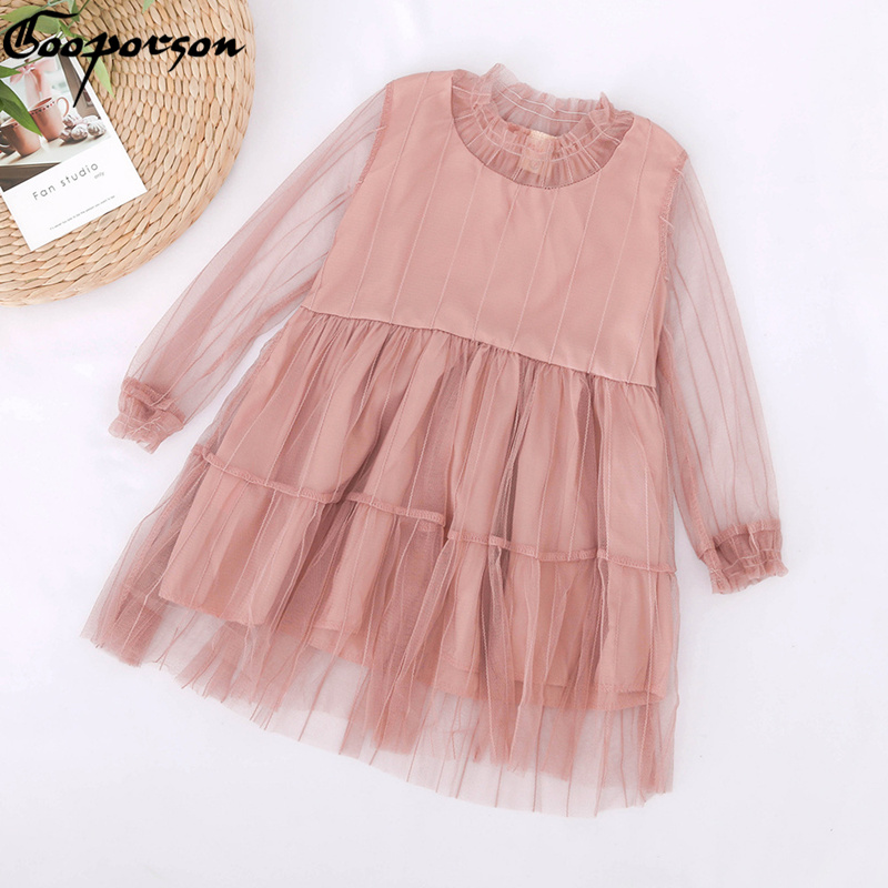 

Girls Party Dress Elegant Autumn Long Sleeve Princess Dress Litlle Girl Costume Spring Fashion Outfits Spring Children Clothes, Q30310