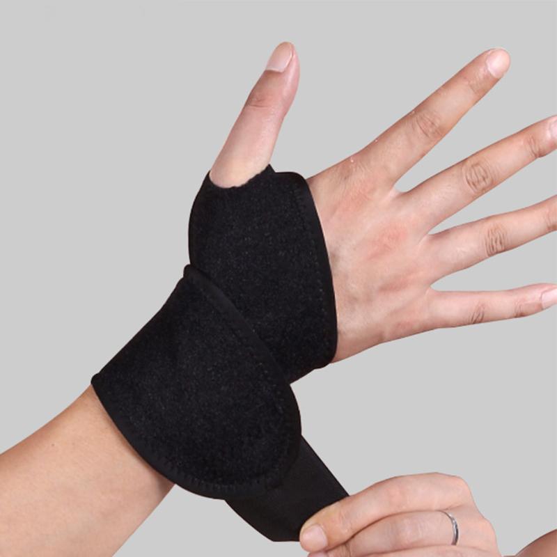 

Sports Exercise Gym Fitness Adjustable Cloth Tendonitis Strap Hand Protection Wrist Support Relieves Joint Pain Carpal Tunnel, Left