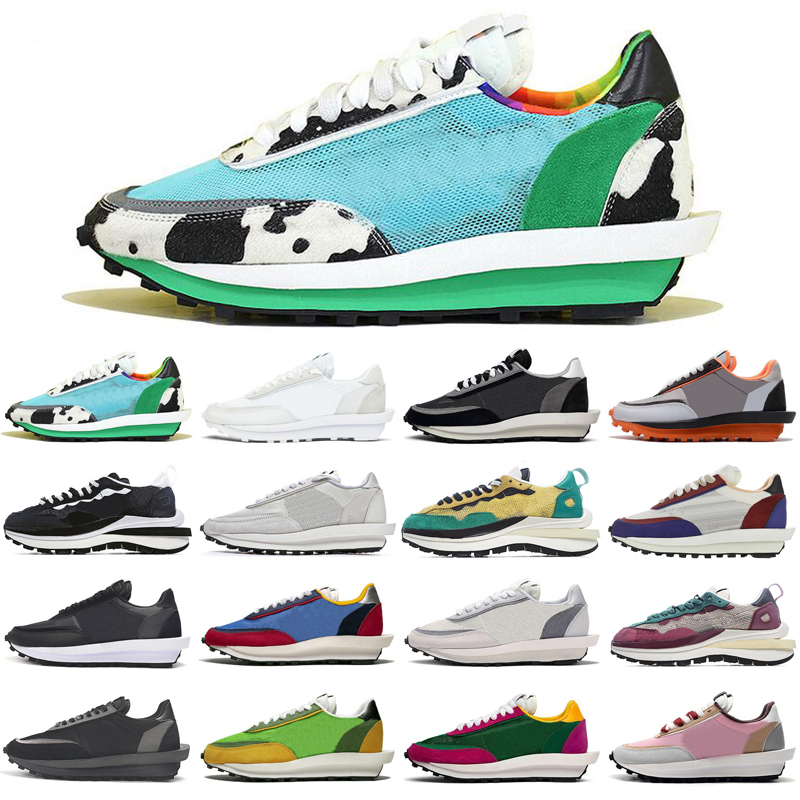 

2020 chunky dunky waffle ldv ld pegasus men women running shoes black white nylon Pure Platinum blue mens trainers sports sneakers runners, #2 white nylon