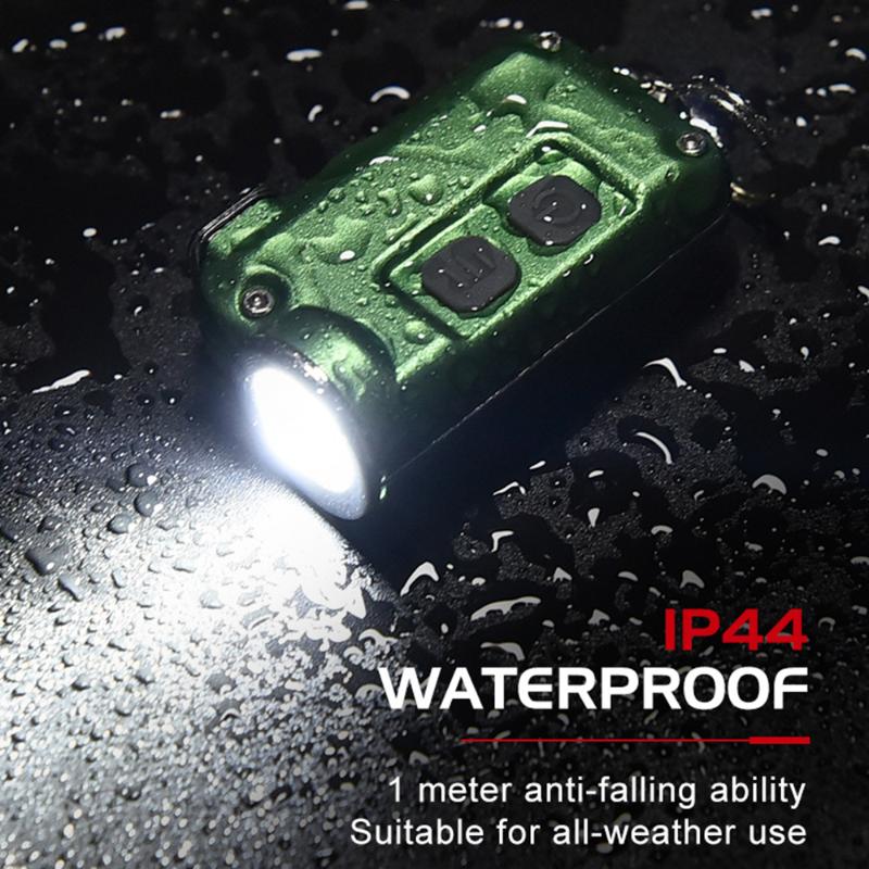 

Green LED Rechargeable Mini Metal Keychain Light USB Rechargeable Keychain Mini XPG-2 White Light