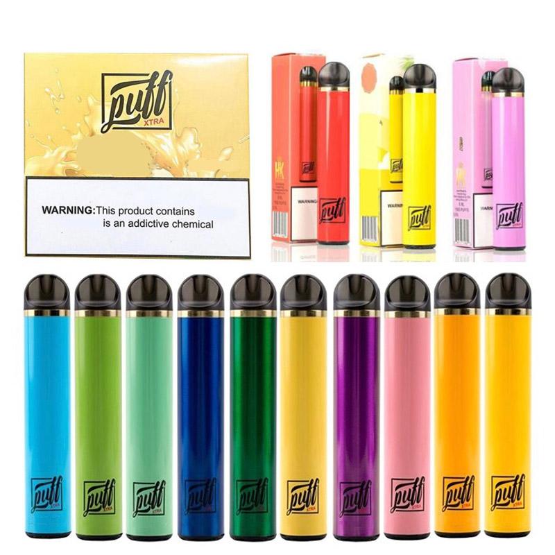 

Newest PUFF XTRA Disposable Vape Pen 1500Puffs Pre-filled 5.0ml Cartridges Starter Kit Bars Plus Device System Vaporizers Pods Vapor