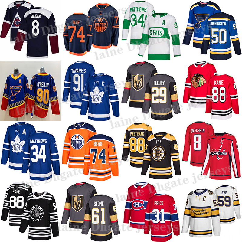 

Toronto Maple Leafs Jersey 91 John Tavares 34 Auston Matthew Edmonton Oilers 97 Connor McDavid Vegas Golden Knights 29 Fleury Hockey Jerseys, Penguins