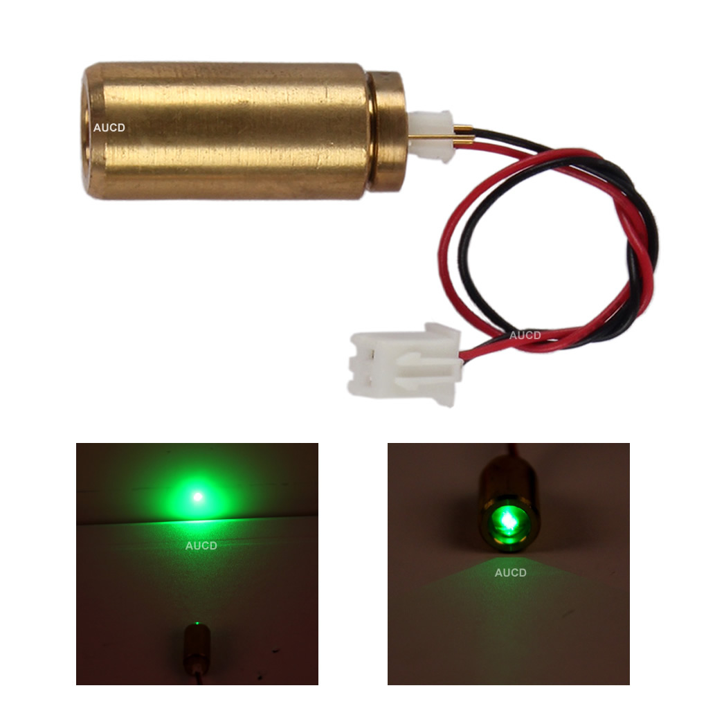 

AUCD Green 50mw@532nm 1.8V 300mA Copper Head Sight Vane Laser Module Diode Parts for Z SL Style Mini DJ Projecter Stage Lighting LD-G50