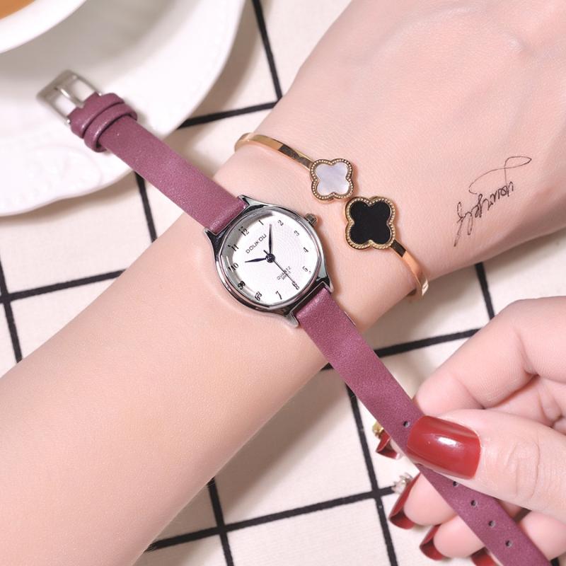 

Simple Small Dial Women Watches Blue Pointer Fashion Ladies Quartz Leather Wristwatches 2020 Casual Woman Watch Orologio Donna, Brown